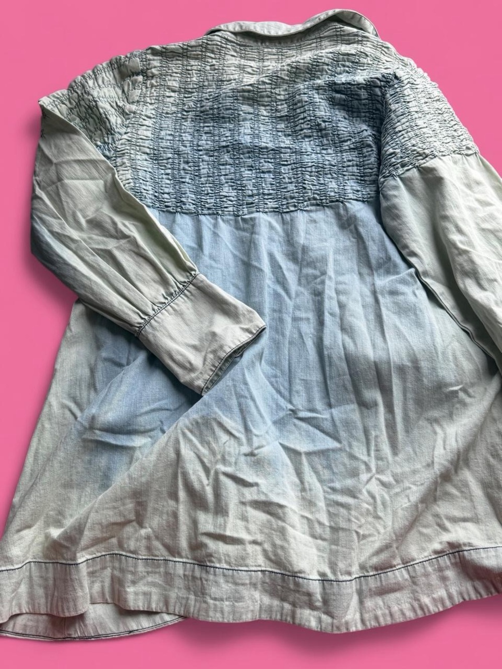 Free people denim ombre mini dress - Picture 6 of 8